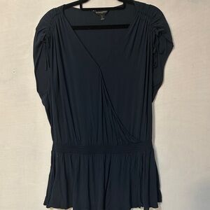 Banana Republic Navy V-Neck Top SIZE S
